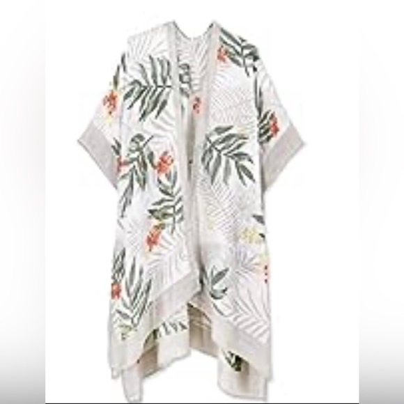 Tropical Palms Kimono - Picture 2 of 5